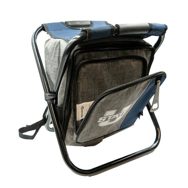 Backpack Cooler Chair U-State Logo Gray Navy